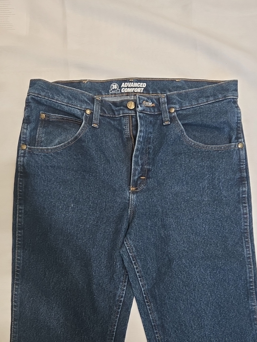 Wrangler Men's Dark Blue Slim Fit Jeans
